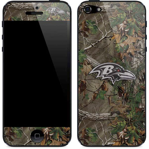 NFL Baltimore Ravens Realtree Xtra Green Camo iPhone 5/5s/5SE Skin