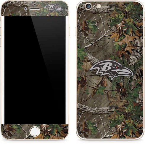 NFL Baltimore Ravens Realtree Xtra Green Camo iPhone 6/6s Plus Skin