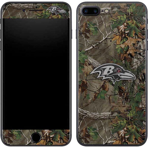 NFL Baltimore Ravens Realtree Xtra Green Camo iPhone 8 Plus Skin