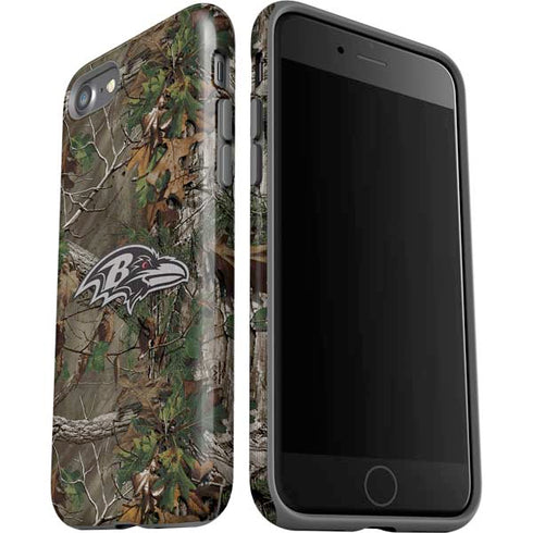 NFL Baltimore Ravens Realtree Xtra Green Camo iPhone SE (2nd & 3rd Gen) Pro Case