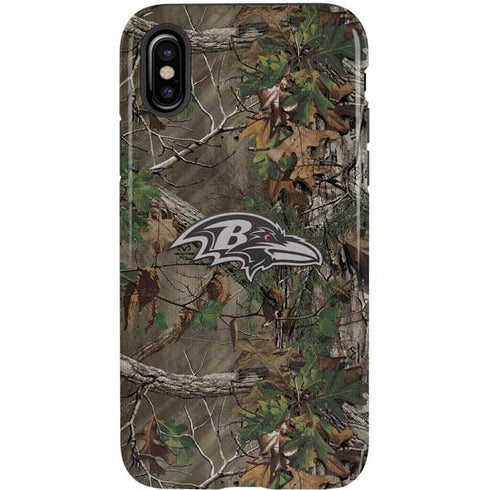 NFL Baltimore Ravens Realtree Xtra Green Camo iPhone X Pro Case