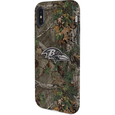 NFL Baltimore Ravens Realtree Xtra Green Camo iPhone XS Pro Case