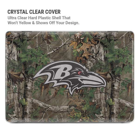 NFL Baltimore Ravens Realtree Xtra Green Camo MacBook Air 13in M1 (2021) Case plus Skin