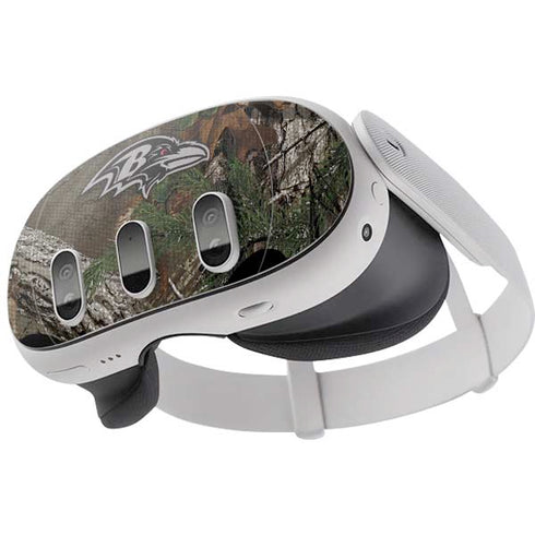 NFL Baltimore Ravens Realtree Xtra Green Camo Meta Quest 3 Skin