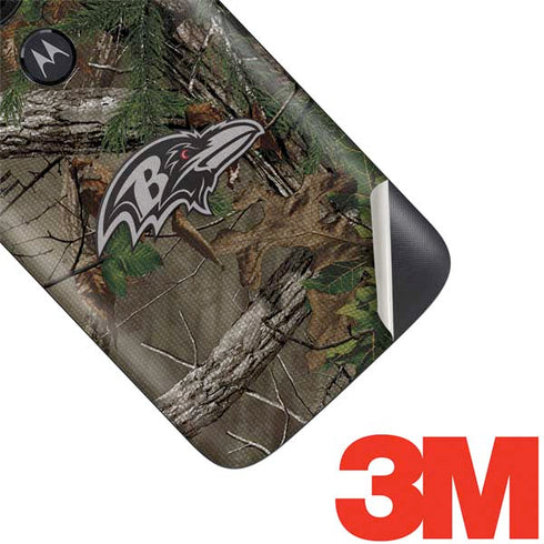 NFL Baltimore Ravens Realtree Xtra Green Camo Moto E5 Play Skin