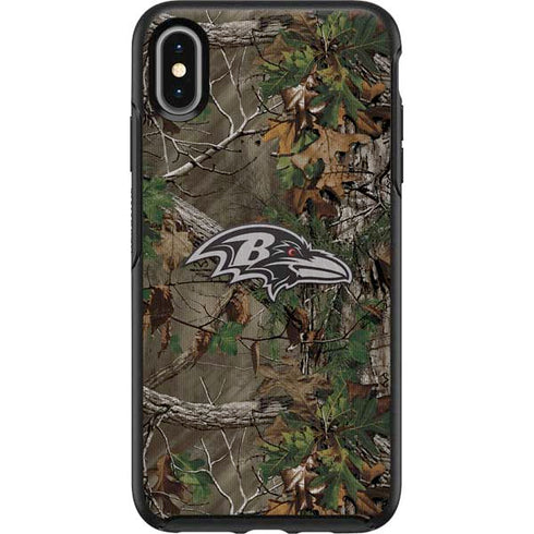 NFL Baltimore Ravens Realtree Xtra Green Camo Otterbox Symmetry iPhone Skin