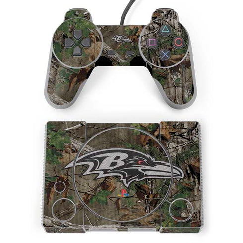 NFL Baltimore Ravens Realtree Xtra Green Camo PlayStation Classic Bundle Skin