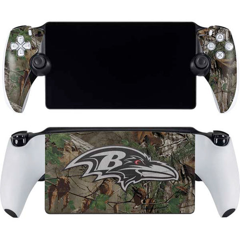 NFL Baltimore Ravens Realtree Xtra Green Camo PlayStation Portal Remote Player Skin
