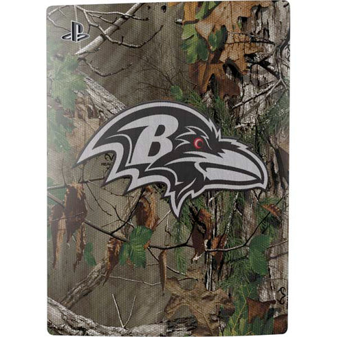 NFL Baltimore Ravens Realtree Xtra Green Camo PS5 Console Skin