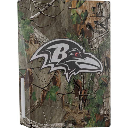 NFL Baltimore Ravens Realtree Xtra Green Camo PS5 Console Skin