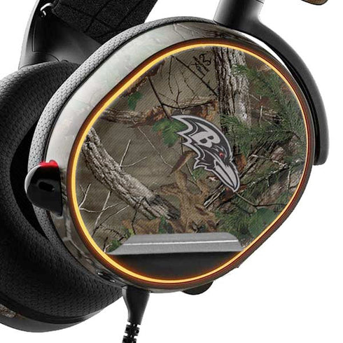 NFL Baltimore Ravens Realtree Xtra Green Camo SteelSeries Arctis 5 Skin