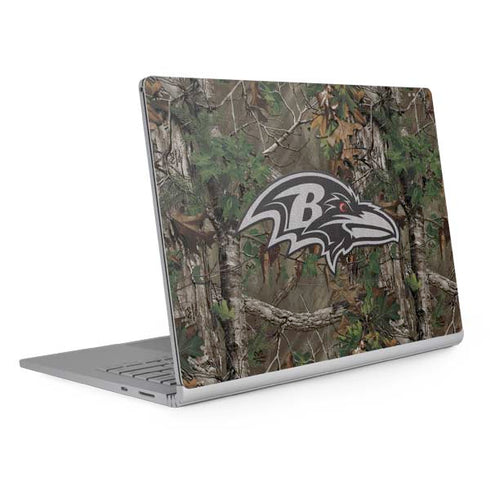 NFL Baltimore Ravens Realtree Xtra Green Camo Surface Book 2 15in Skin
