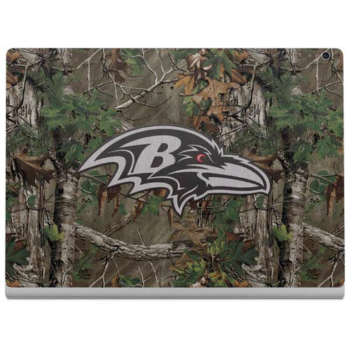 NFL Baltimore Ravens Realtree Xtra Green Camo Surface Book 2 15in Skin