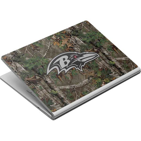 NFL Baltimore Ravens Realtree Xtra Green Camo Surface Book Skin