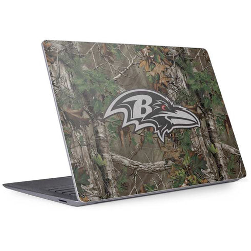 NFL Baltimore Ravens Realtree Xtra Green Camo Surface Laptop 3 13.5in Skin