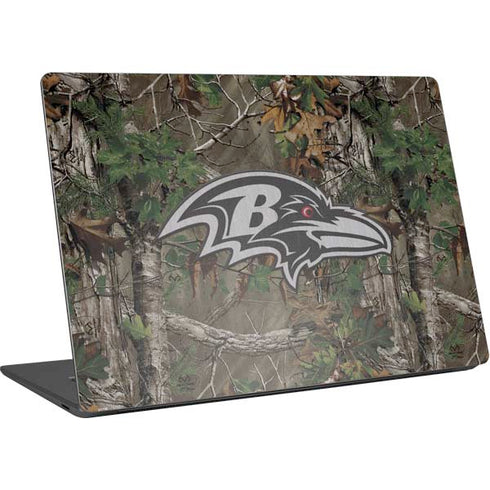 NFL Baltimore Ravens Realtree Xtra Green Camo Surface Laptop 4 15in Skin