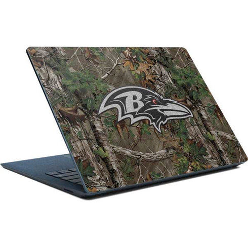 NFL Baltimore Ravens Realtree Xtra Green Camo Surface Laptop Skin