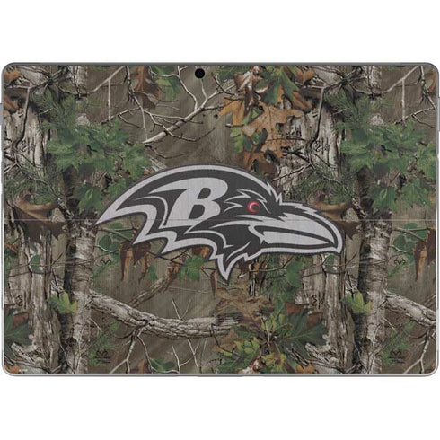 NFL Baltimore Ravens Realtree Xtra Green Camo Surface Pro 9 Skin