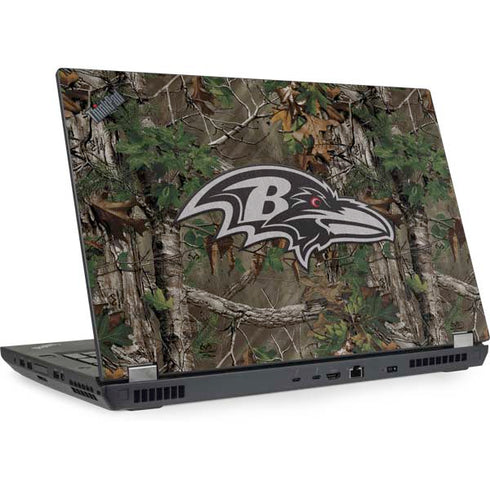 NFL Baltimore Ravens Realtree Xtra Green Camo Lenovo ThinkPad Skin