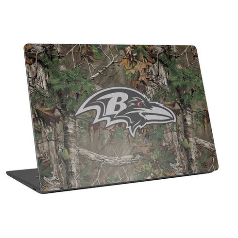 NFL Baltimore Ravens Realtree Xtra Green Camo Universal Laptop 16in (13 x 9.4in) Skin