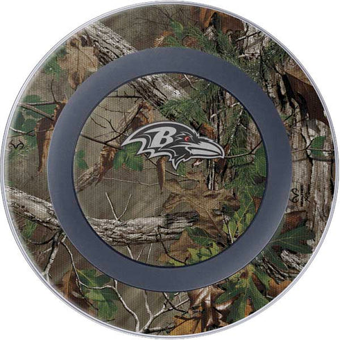 NFL Baltimore Ravens Realtree Xtra Green Camo Wireless Charger Skin