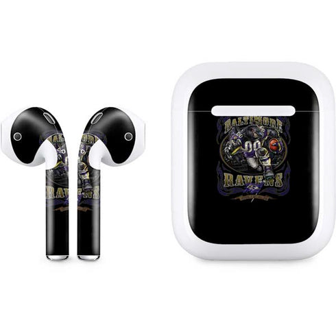 Liquid Blue NFL Baltimore Ravens Running Back Apple AirPods Skin