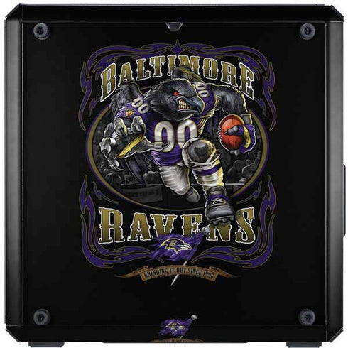 Liquid Blue NFL Baltimore Ravens Running Back Cooler Master MasterBox Q300L Mini Tower Skin