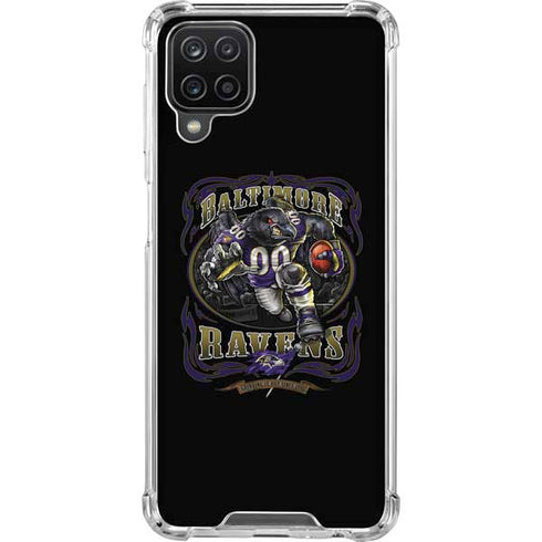 Liquid Blue NFL Baltimore Ravens Running Back Galaxy A12 Clear Case