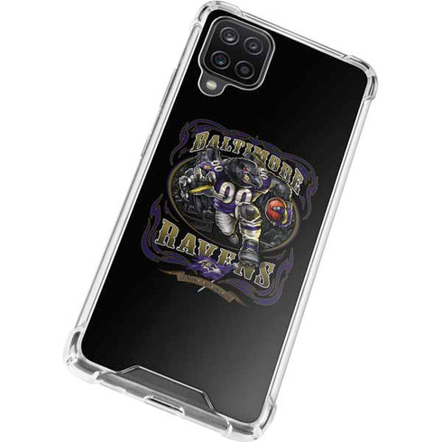 Liquid Blue NFL Baltimore Ravens Running Back Galaxy A12 Clear Case