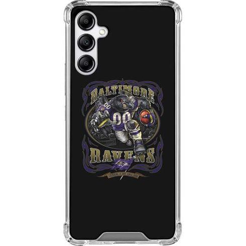 Liquid Blue NFL Baltimore Ravens Running Back Galaxy A14 5G Clear Case