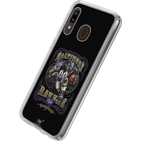 Liquid Blue NFL Baltimore Ravens Running Back Galaxy A20 Clear Case