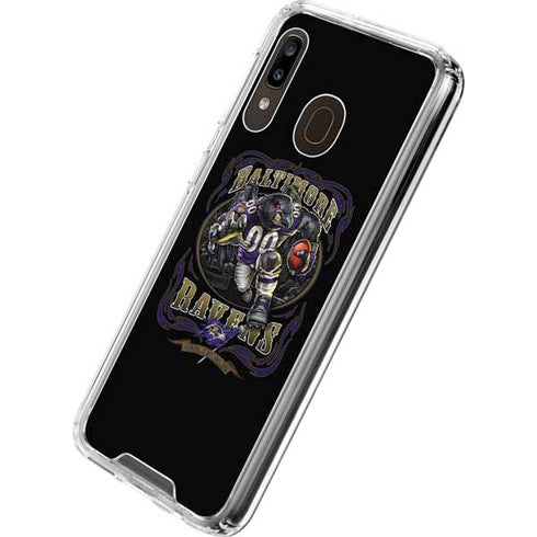 Liquid Blue NFL Baltimore Ravens Running Back Galaxy A30 Clear Case