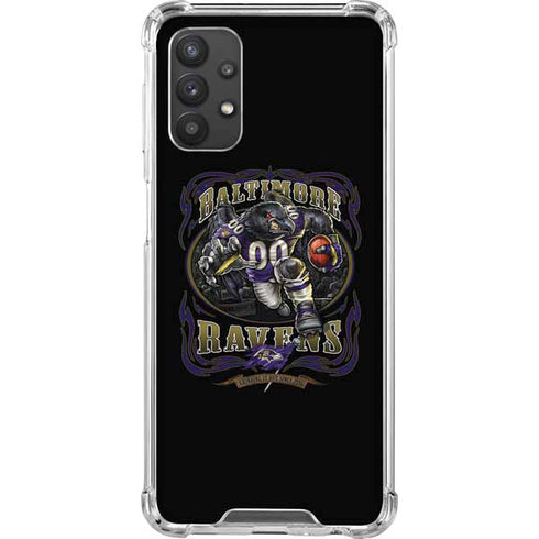 Liquid Blue NFL Baltimore Ravens Running Back Galaxy A32 5G Clear Case