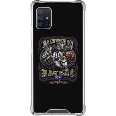 Liquid Blue NFL Baltimore Ravens Running Back Galaxy A51 5G Clear Case