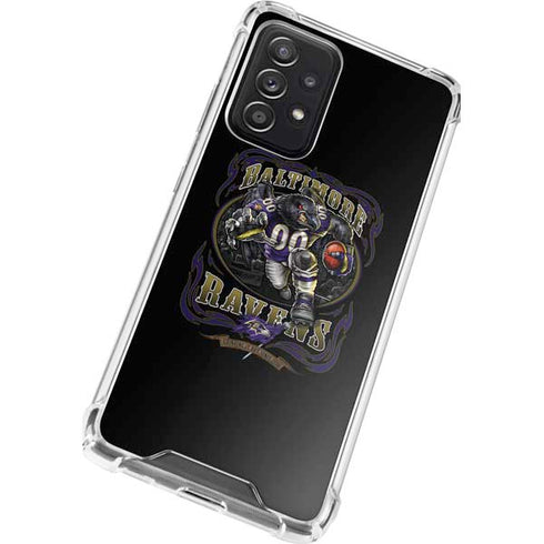 Liquid Blue NFL Baltimore Ravens Running Back Galaxy A52 5G Clear Case