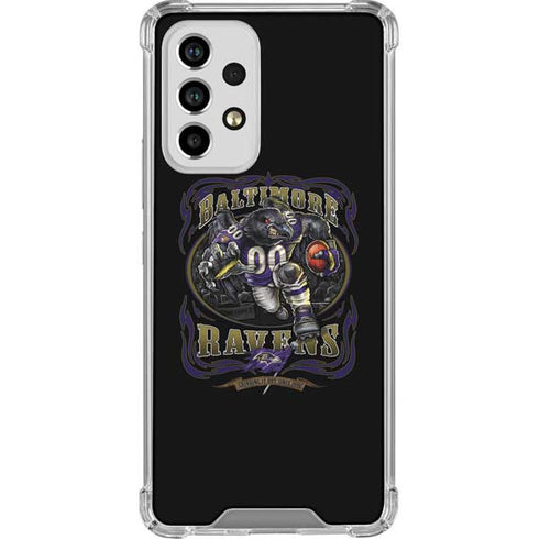 Liquid Blue NFL Baltimore Ravens Running Back Galaxy A53 5G Clear Case