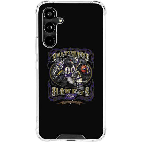 Liquid Blue NFL Baltimore Ravens Running Back Galaxy A54 5G Clear Case