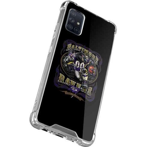 Liquid Blue NFL Baltimore Ravens Running Back Galaxy A71 5G Clear Case