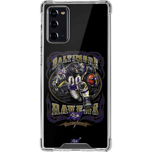 Liquid Blue NFL Baltimore Ravens Running Back Galaxy Note20 5G Clear Case