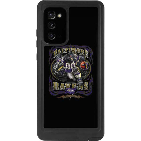 Liquid Blue NFL Baltimore Ravens Running Back Galaxy Note20 5G Waterproof Case