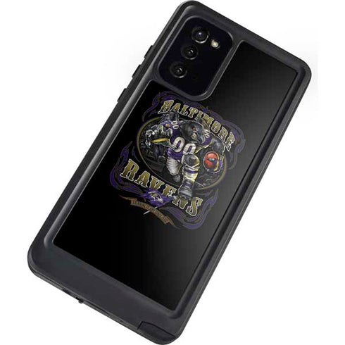 Liquid Blue NFL Baltimore Ravens Running Back Galaxy Note20 5G Waterproof Case