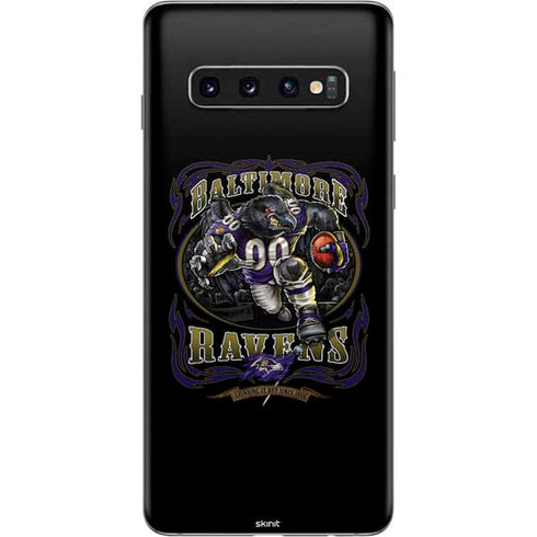 Liquid Blue NFL Baltimore Ravens Running Back Galaxy S10 Skin