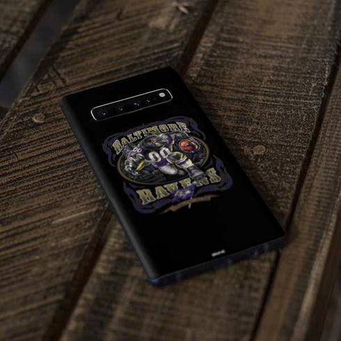 Liquid Blue NFL Baltimore Ravens Running Back Galaxy S10 Skin