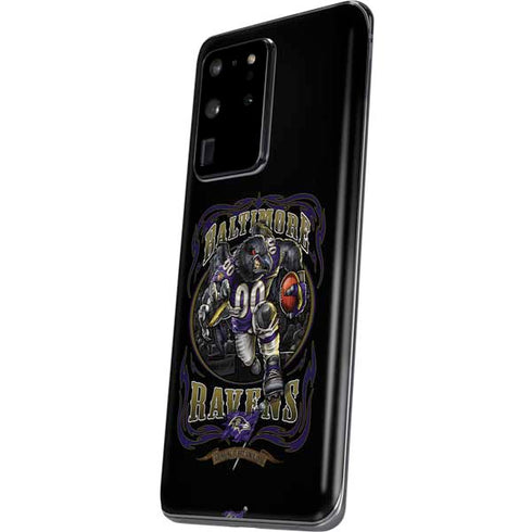 Liquid Blue NFL Baltimore Ravens Running Back Galaxy S20 Ultra 5G Skin