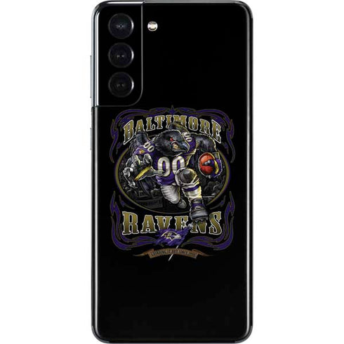Liquid Blue NFL Baltimore Ravens Running Back Galaxy S21 5G Skin