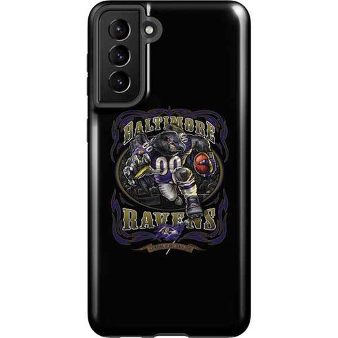 Liquid Blue NFL Baltimore Ravens Running Back Galaxy S21 Plus 5G Pro Case