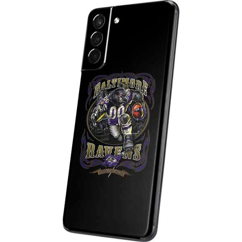 Liquid Blue NFL Baltimore Ravens Running Back Galaxy S21 Plus 5G Skin