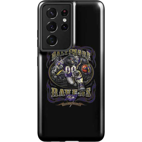 Liquid Blue NFL Baltimore Ravens Running Back Galaxy S21 Ultra 5G Pro Case