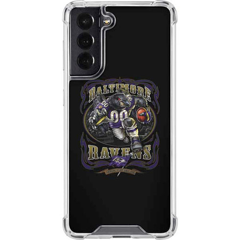 Liquid Blue NFL Baltimore Ravens Running Back Galaxy S22 Clear Case
