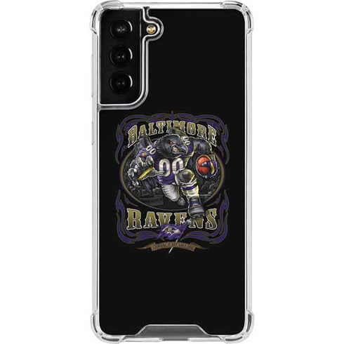 Liquid Blue NFL Baltimore Ravens Running Back Galaxy S22 Plus Clear Case